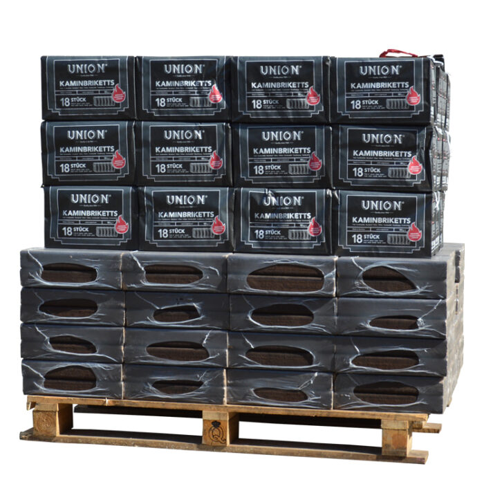 Brennstoff-Mix: Pinikay Eichen-Holzbriquettes + Braunkohle-Briketts – 930 kg Palette Brennstoff-Mix: Pinikay Eichen-Holzbriquettes + Braunkohle-Briketts – 930 kg Palette